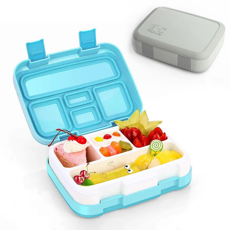 

Portable Microwavable Lunch Box with Compartments Square Plastic Food Container Storage Box Student Office Leakproof Bento Box