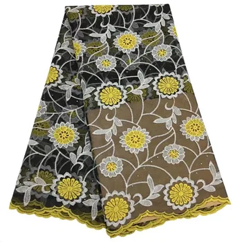 

2019 Latest French Nigerian Laces Fabrics Royal Gold High Quality Tulle African Laces Fabric African French Tulle Lace