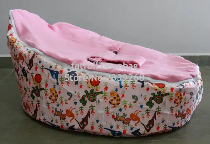 Чехол только, нет пломбы-подсолнечное розовый ребенка спать погремушка стул, малыши bean bag сиденья