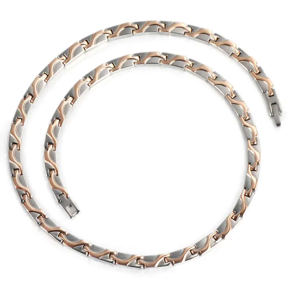 Wollet Jewelry Health Energy Korean 5mm Titanium Negative Ion Infrared