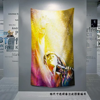 

Hip Hop\Rock\Thrash Metal\ Reggae Music Gig Poster Large Flag Curtain Banner HD 4 Hole Tapestry Print Cloth Art Room Decoration
