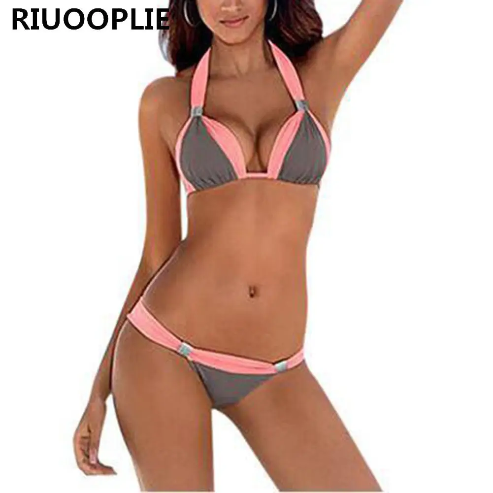 RIUOOPLIE Для женщин Sexy Lady купальный бюстгальтер костюм набор плюс Размеры