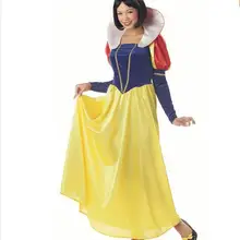 Белоснежки Косплей женщин взрослых костюмы на Хэллоуин для женщин принцесса Белоснежка костюм женщин сексуальное платье костюм