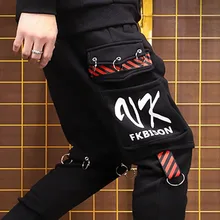 Мужские и женские бархатные парные брюки-карго с карманами большого размера, спортивная одежда для бега, мужские слаксы, Брюки ниндзя, спортивные штаны, S-3XL