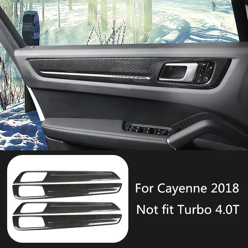 4 шт. дверные панели автомобиля Стайлинг Литье отделка для Porsche Cayenne украшения Аксессуары