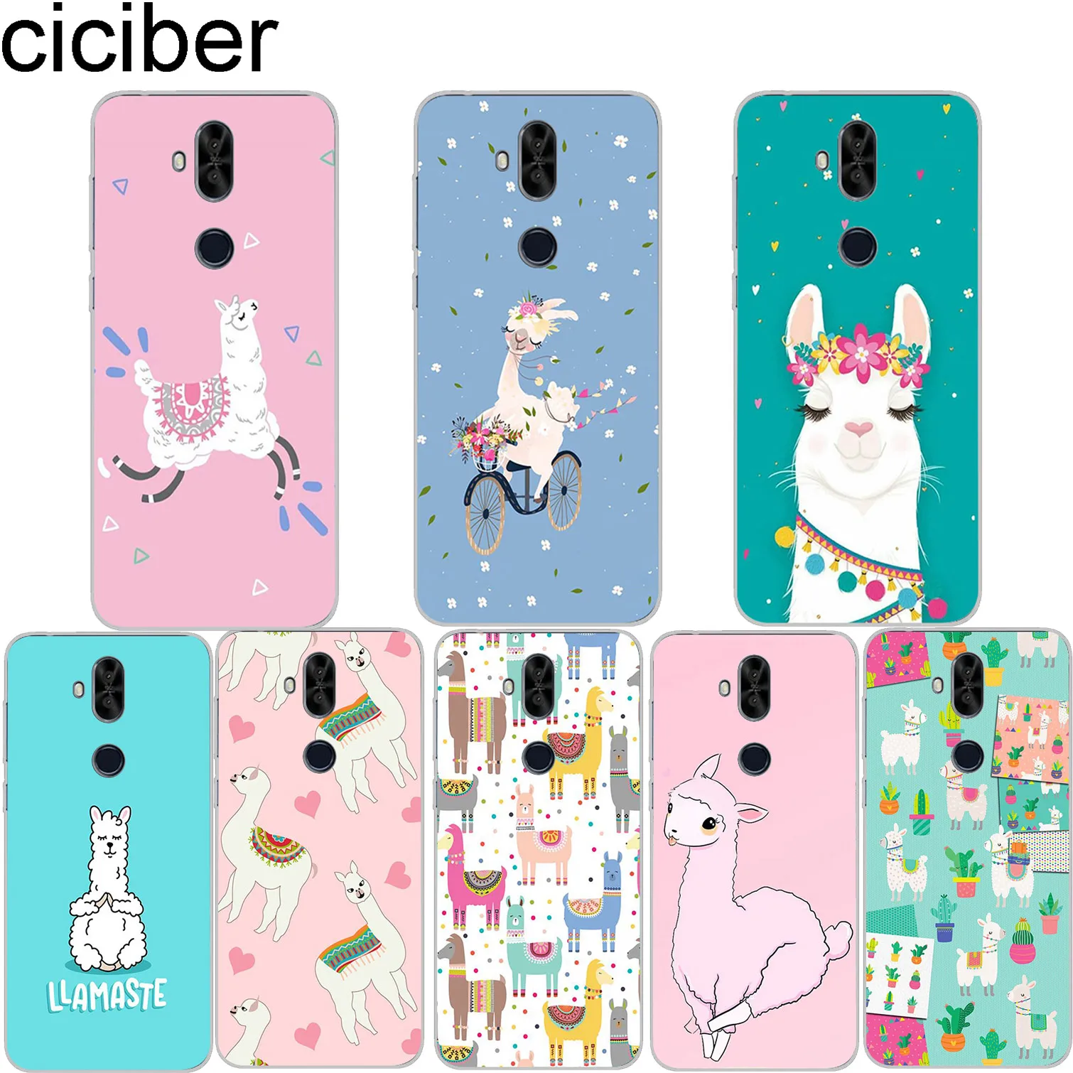 

ciciber Cute lama Llama Alpaca Phone Case for ASUS Zenfone 5 Lite ZC600KL Cover for Zenfone 5 5Z ZE620KL ZS620KL Soft TPU Coque