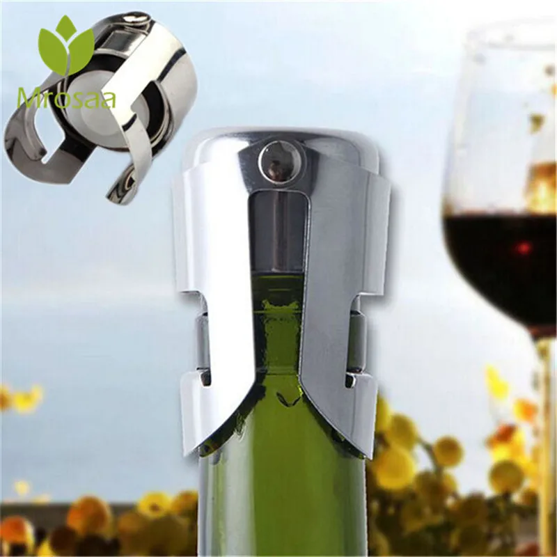 1Pc Stainless Steel Liquor Wine Stopper Wine Bottle Sealer Plug Beer