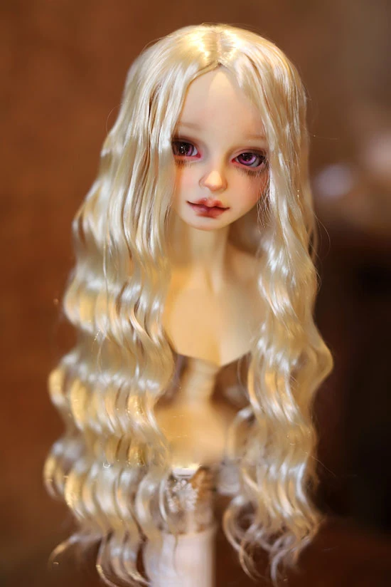 BJD куклы парики имитация мохера волна волос доступны для 1/6 1/4 1/3 DD аксессуары