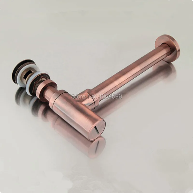 Buy Red Copper P Trap Old Style Solid Brass Wall