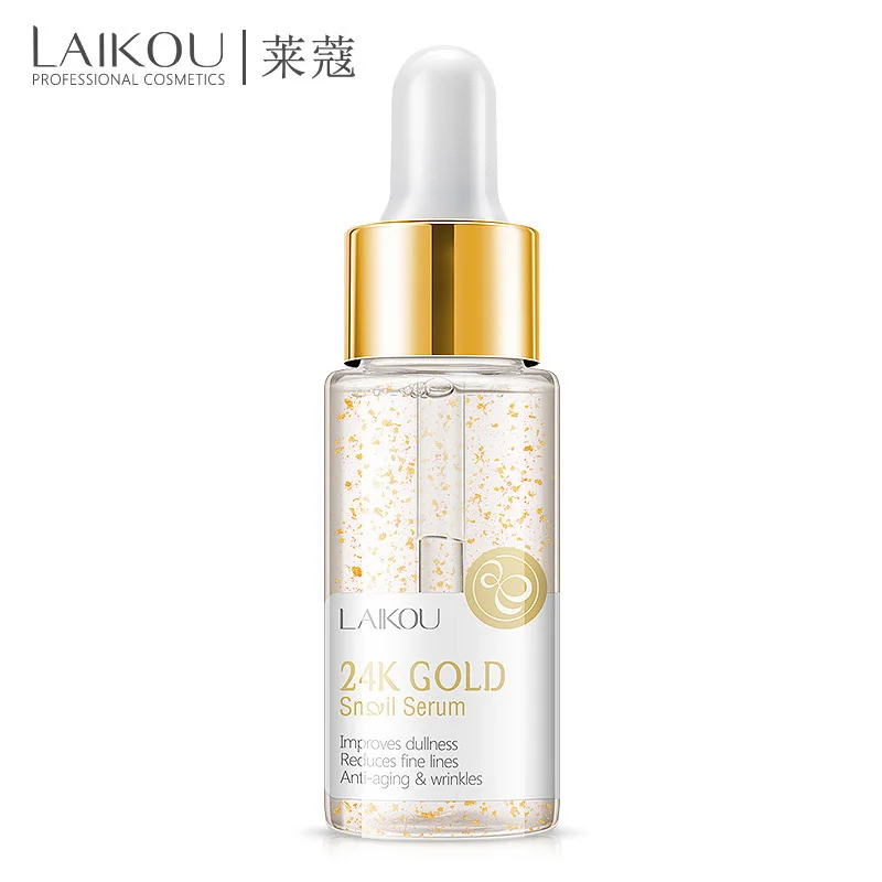 Новый LAIKOU 24 K золотой крем для лица отбеливающий увлажняющий Сыворотка Улитка