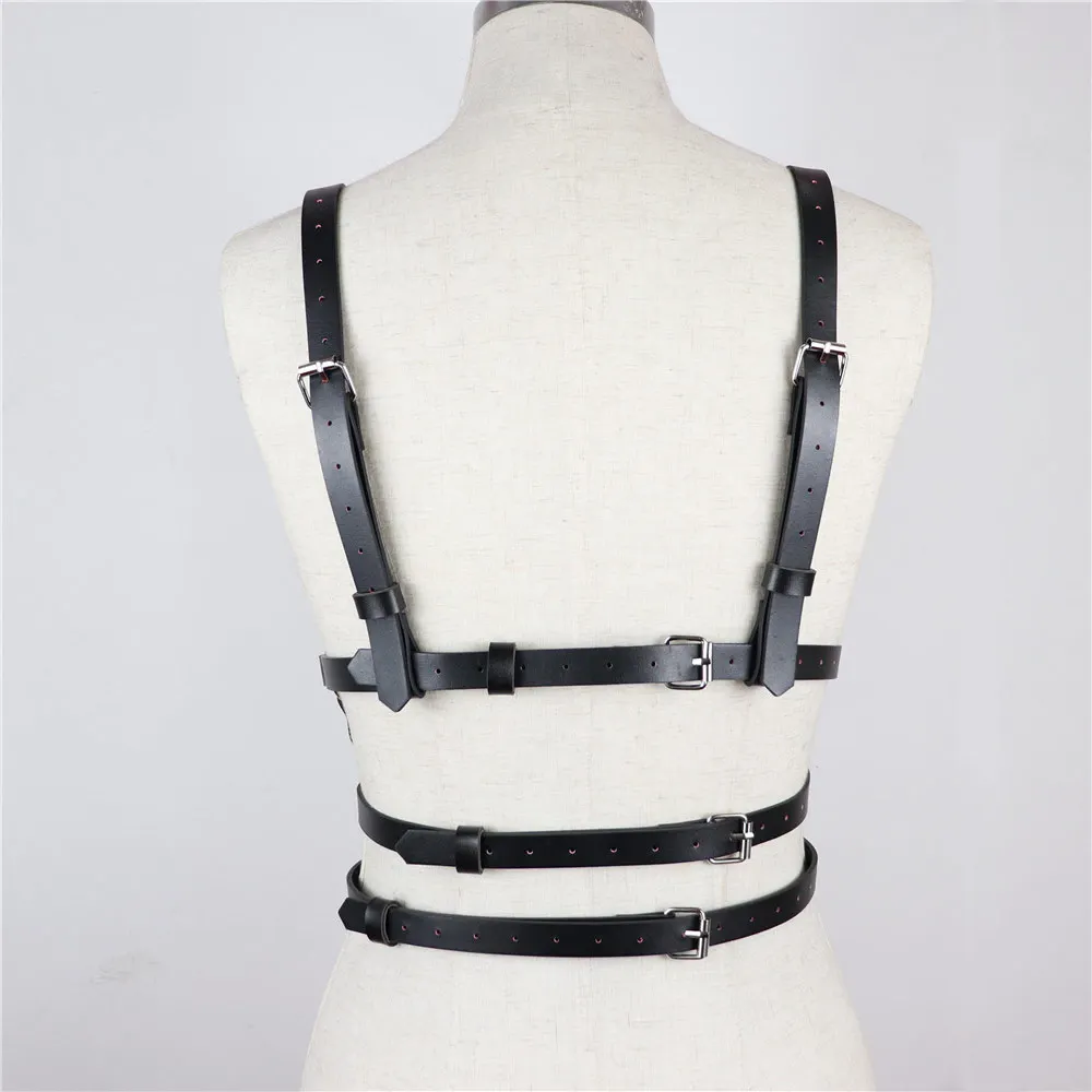 Leather Garter Belt BDSM Bondage Belt 2pcs/set Free Delivery