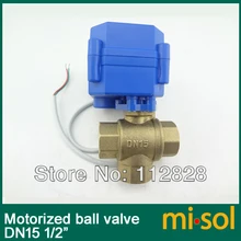 3-ходовый исполнительный механизм клапана с моторным шариком DN15(уменьшить Порты и разъёмы), электрический шаровой кран для малышей с рисунком персонажей из Порты и разъёмы) моторизованный шаровой клапан