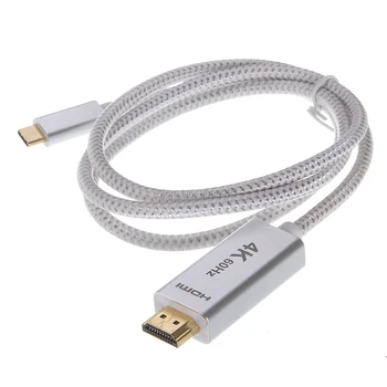 

USB C USB3.1 to HDMI Male to Male 4K Cable adapter Converter for Macbook huawei mate 10 P20,macBook pro 2017 galaxy S9
