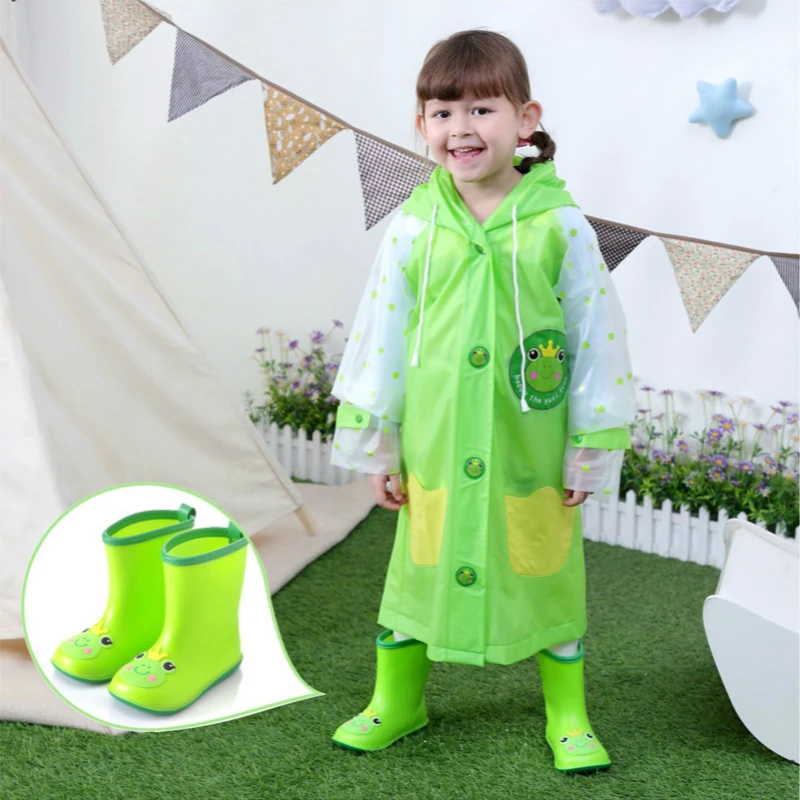 Непромокаемые сапоги для малышей; водонепроницаемые резиновые сапоги для детей; ПВХ резиновые цветные милые Детская мультяшная обувь; дышащая водонепроницаемая обувь