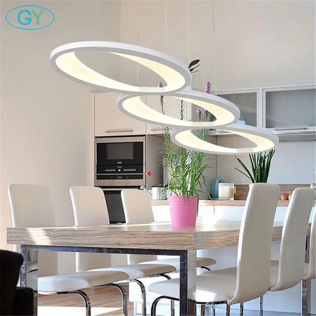 Moderne Acryl führte Anhänger Licht L100cm/39in 48 W Küche esszimmer ... Moderne Acryl führte Anhänger Licht L100cm/39in 48 W Küche esszimmer ...