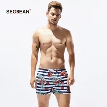 Бренд, спортивные мужские трусы, сексуальные, в полоску, с цветами, для серфинга, мужские шорты, s Jogger, боксеры, спортивные штаны, шорты, быстросохнущие