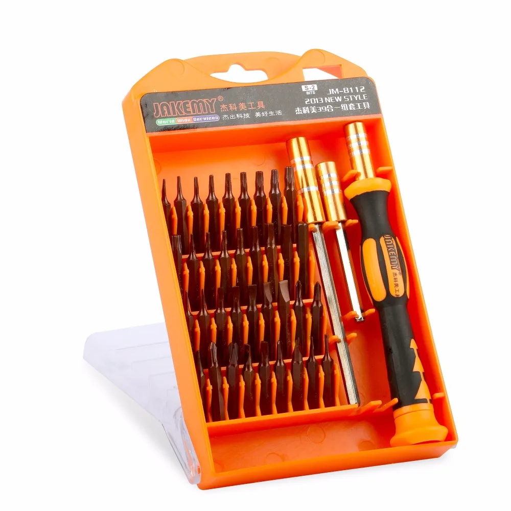 JAKEMY 39 in 1 Multifunctional Precision Screwdriver Set For IPhone Laptop Digital Repair Screwdriver Bits Repair Tools Kit Set