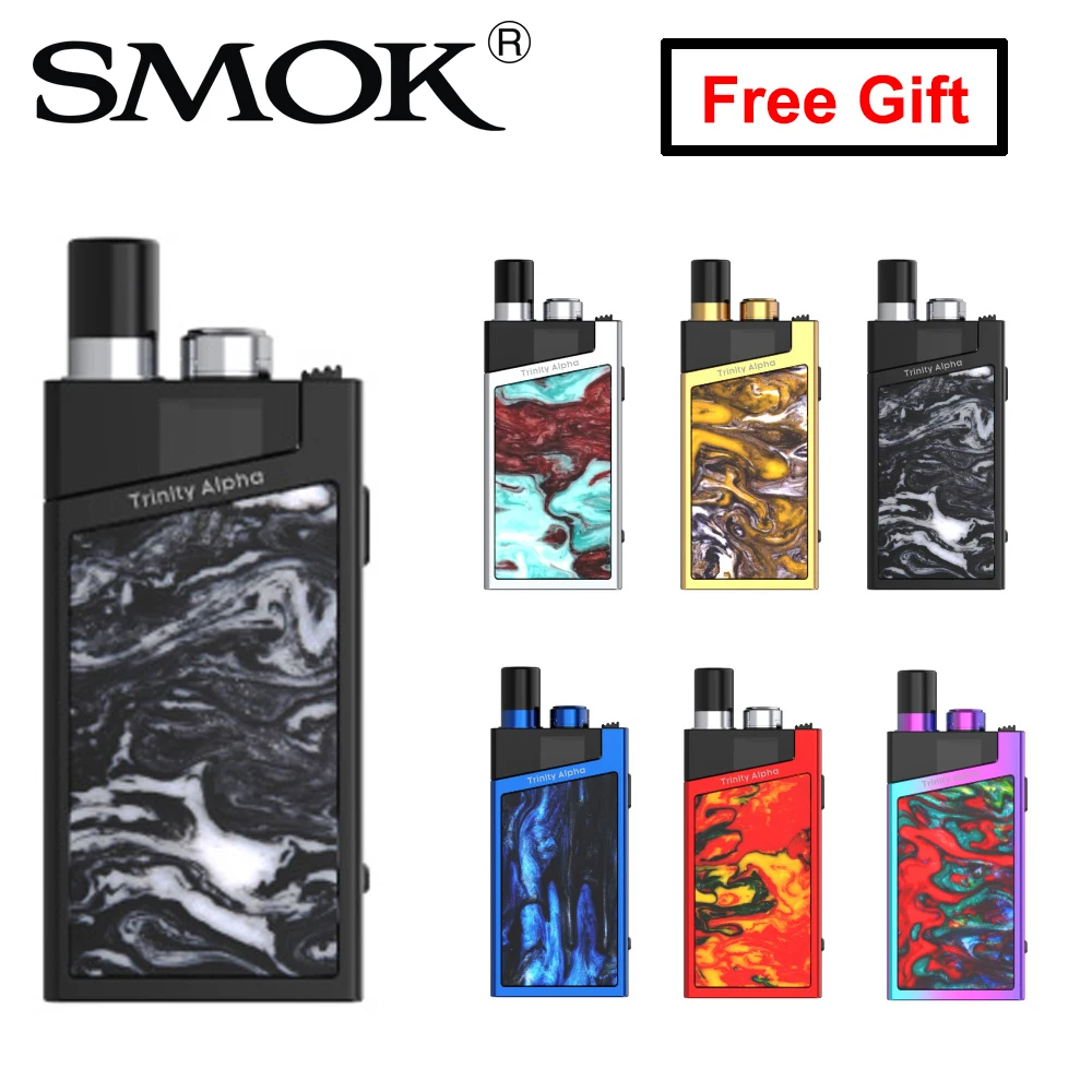 

Original SMOK Trinity Alpha Pod Kit 1000mAh Battery 2.8ml Pod Vape Nord Mesh MTL Coil Electronic Cigarette Vaporizer VS Nord KIT