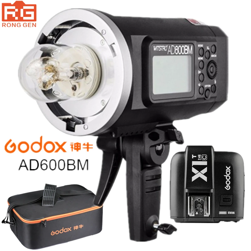 Godox AD600BM 600WS GN87 HSS 1/8000s наружная вспышка для фотосъемки стробоскоп 2 4G Беспроводная