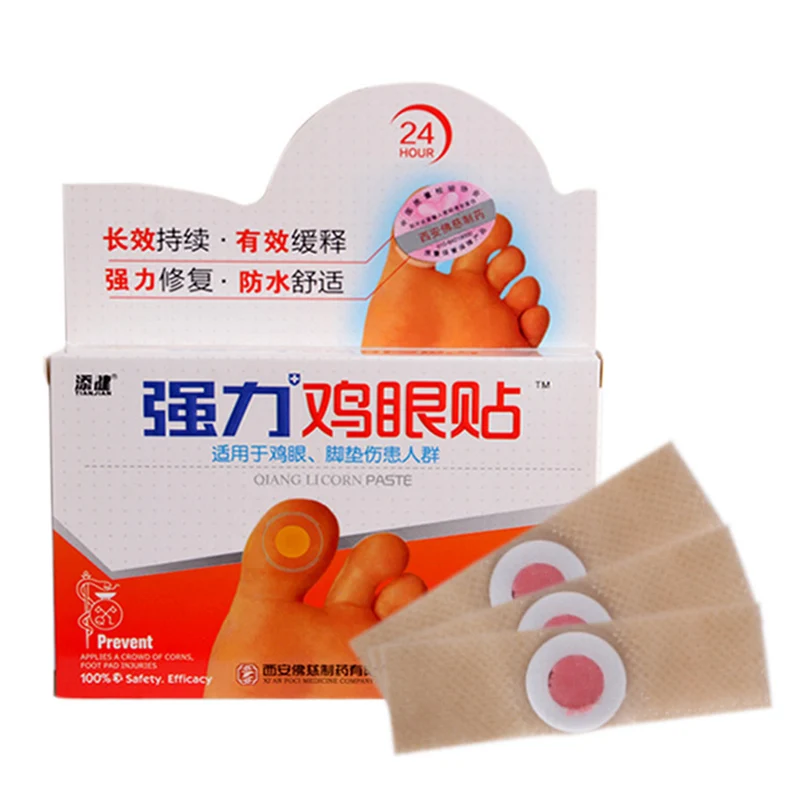 

2018 Newly 6 Pcs Medical Calluses Plantar Warts Thorn Plaster Removal Pain Relief Patch Feet Corn Removal Promotion Price