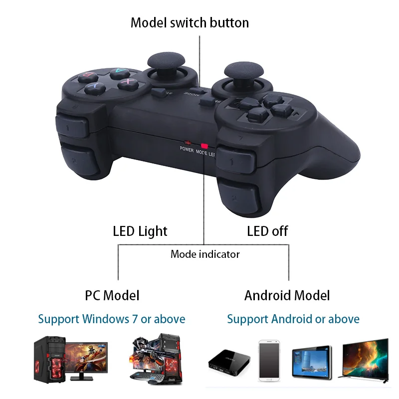 Джойстик для компьютера 2 4G с держателем телефона|control computer|joystick joystickscomputer controller |