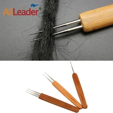 Alileader, 3 предмета, 1/2/3 крюка 0,5 мм, дредлоки, для увеличения объема, инструмент Бамбука ткацкая игла парик Набор для изготовления иглы петля для, на крючках, косички, инструменты для париков