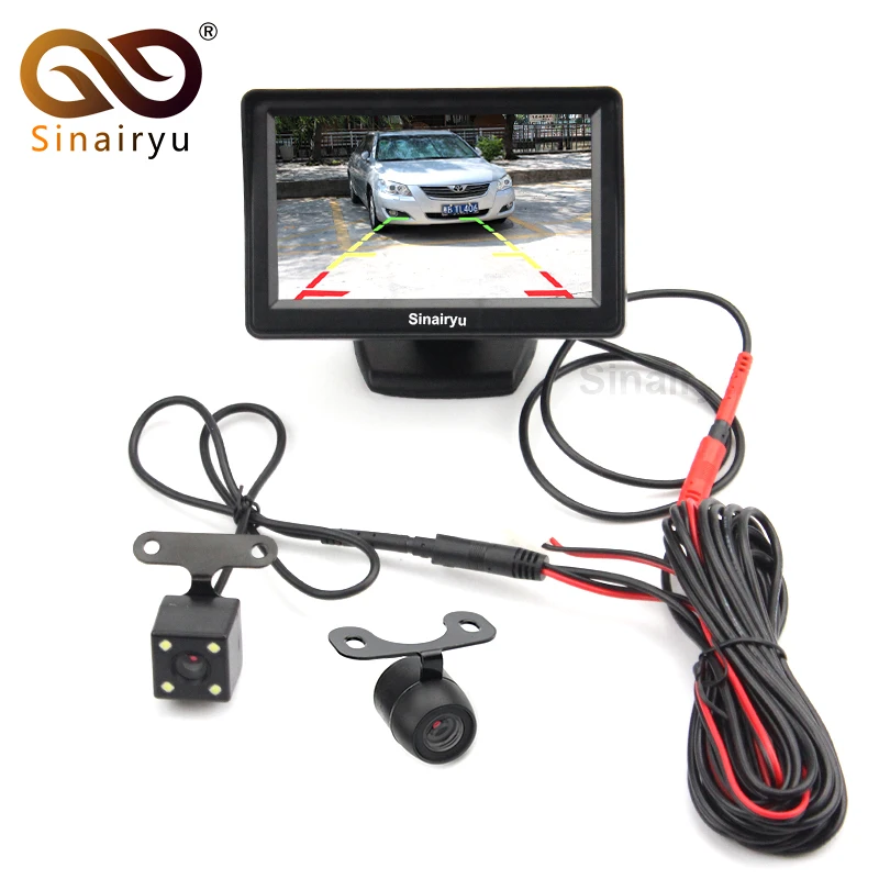 

Car Rear View Camera Universal Reverse Camera With Monitor CCD Car Mirror Monitor For Trucks Parking Assistance System