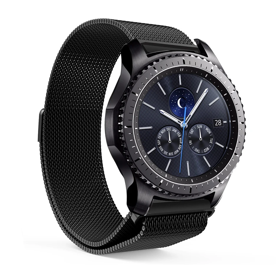 Миланская петля ремешок для samsung gear S2 классический ремешок для часов из нержавеющей стали для samsung gear Sport huami amazfit bip металлический ремешок