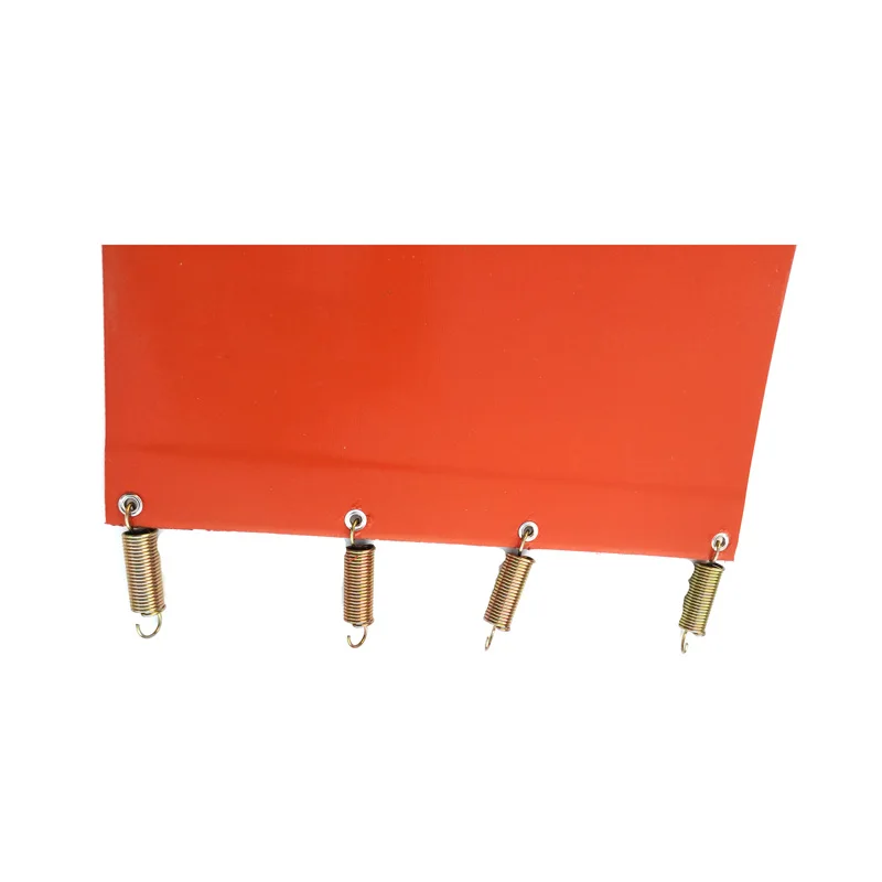 260*1420*1.5mm 240v 1500w Oil Drum Heater 6000mm lead wire come out from 1420mm side with 4 pieces Spring& EU Plug