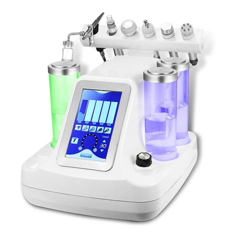 

6 in 1 Hydra Dermabrasion Aqua Peel Clean Skin Care BIO Light RF Vacuum Face Cleaning Hydro Water Oxygen Jet Peel Machine