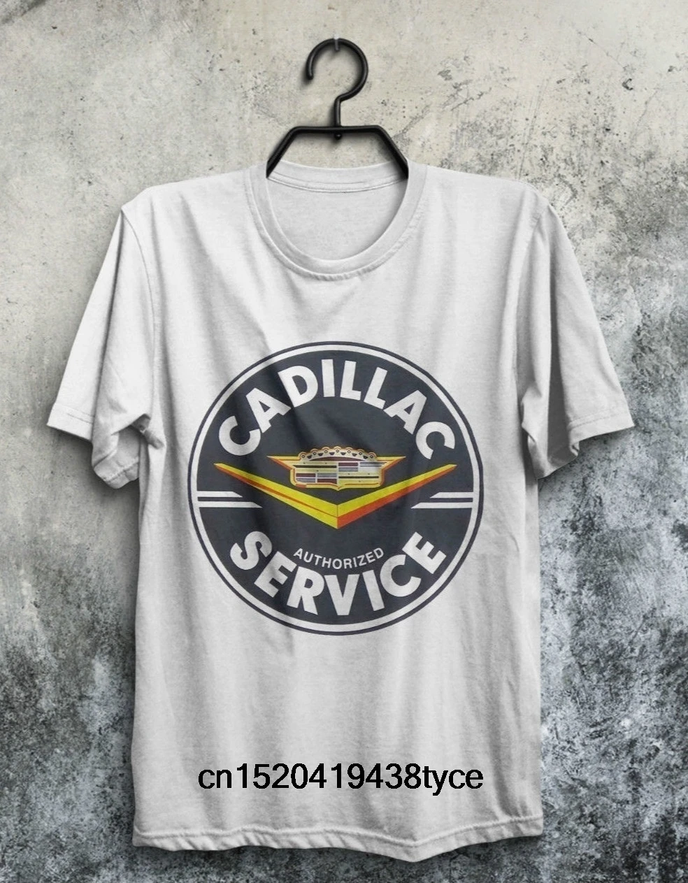 

New Cadillac Service Men amp#39s White T-shirt