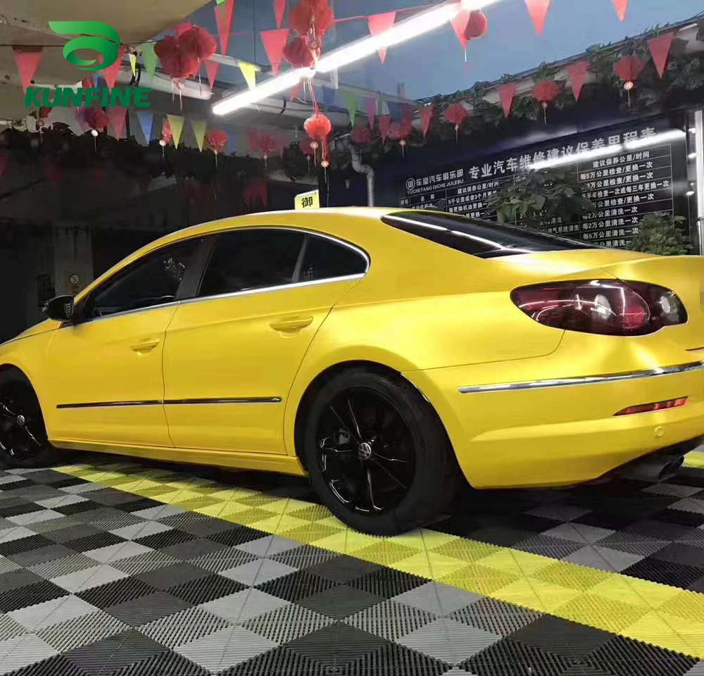 Car Vinyl film Body Sticker Car sticker Electro-optic yellow (12)