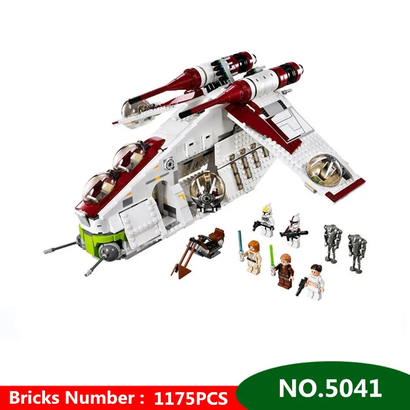 

1175pcs Star War Series Genuine The Republic Gunship Educational Diy Building Blocks Compatible with Legoingly Toys For Children