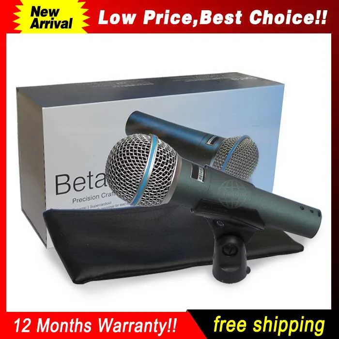 Free Shipping!!! Low Price+Good Quality Beta 58A 58 A Beta58A Dynamic Vocal Wired Microphone Mike Mic | Электроника