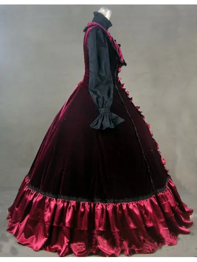 red-velvet-sleeveless-gothic-victorian-dress3