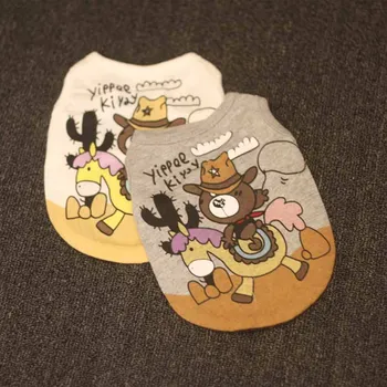 

Spring Summer Pet Cat Dog Shirt Vest Puppy Clothes Dogs Teddy Poodle Pet Vest Tshirt Teddy French Bulldog Terrier Pet Supplies