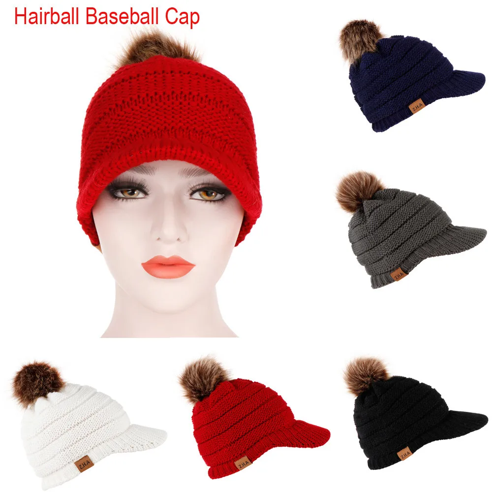 Удобные бейсболки женские мужские акриловые волокна зимние вязаные шапки для волос теплые шапки gorra hombre