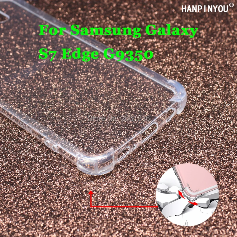For Samsung Galaxy S7 Edge G9350 5.5" New Ultra Thin Soft TPU Anti-knock Silicon Transparent Case Shockproof Back Cover |
