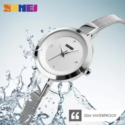 2018 Новая мода Relojes Mujer роскошные женские часы Для женщин часы Нержавеющая сталь кварцевые наручные часы Relogio Feminino Montres Femme