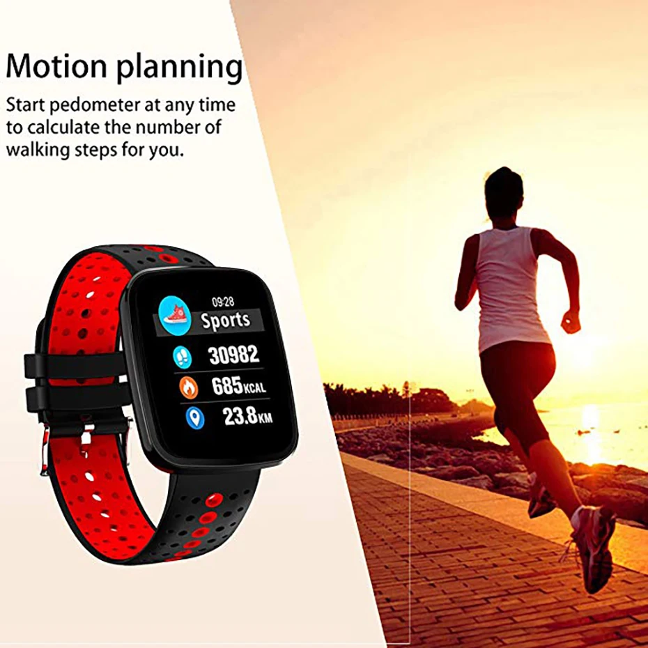

Fitness Tracker Call Remind Smart Watch Men Heart Rate Monitor Watch Waterproof for Android IOS Watches with Pedometer