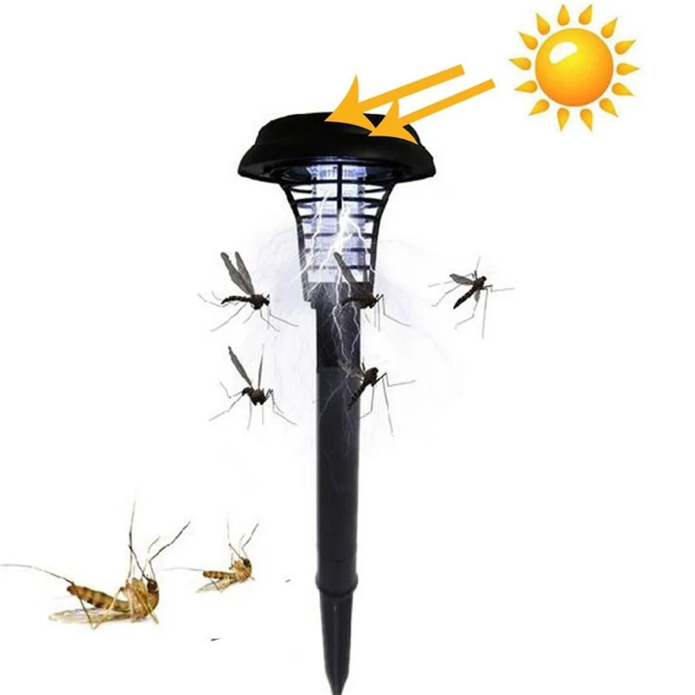 Светодиодный светильник на солнечных батареях с вредителями Жук Zapper уничтожитель насекомых и комаров лампа садовая лужайка