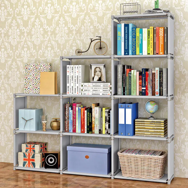 

Simple home modern fashion style high-capacity non-woven fabric free-livingroom decoration furniture multi-function five shelves