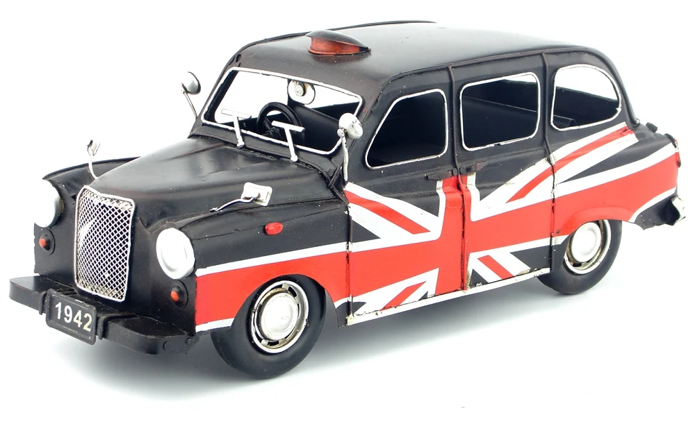 

Классическая модель такси Остин в античном стиле, ретро, винтажные кованые металлические поделки для дома/паба/кафе, украшение или подарок на день рождения