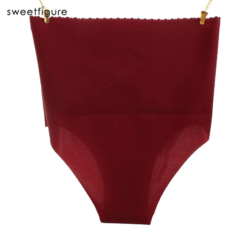 Ultra-thin Woman Panties Plus Size High Waist Panties Seamless Underwear Sexy Ladies Briefs Beauty Care Tummy Intimates