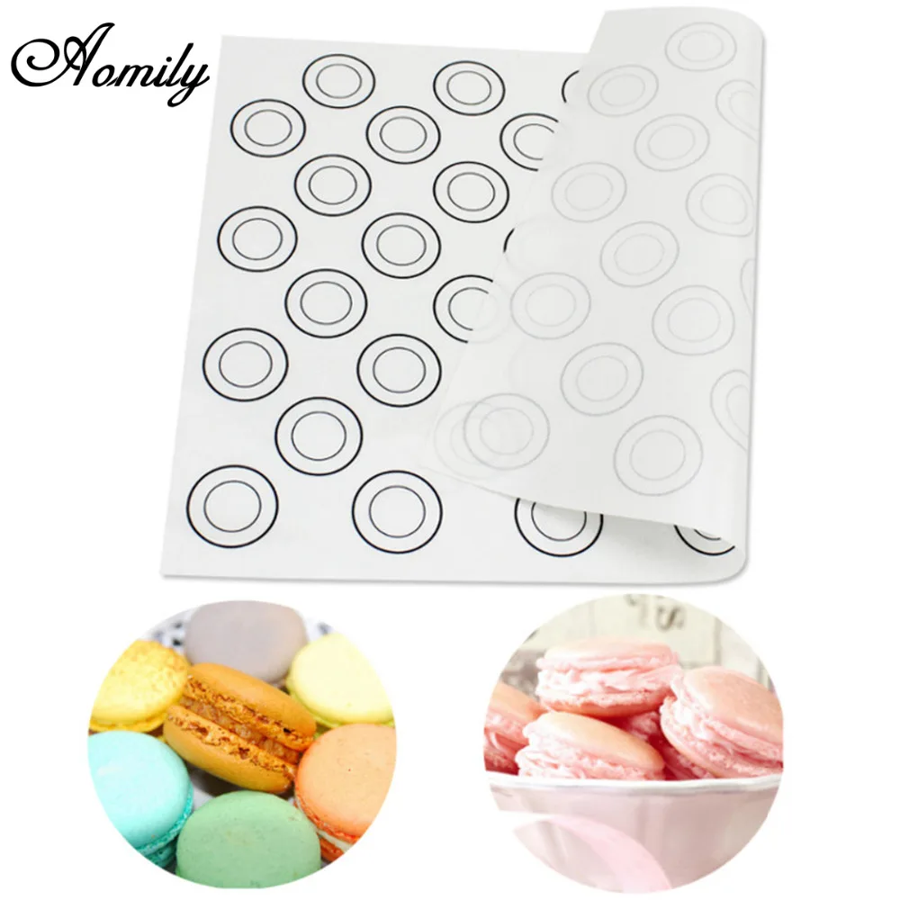 Силиконовый коврик для теста Aomily 40*30 см 44 круга выпечки макароны подкладка торта |