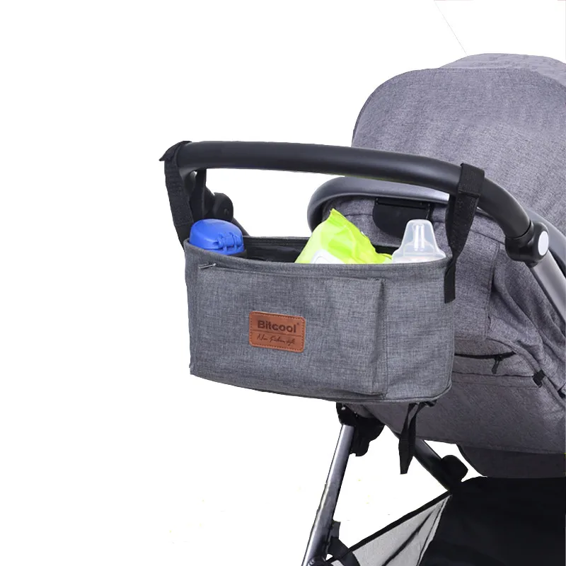 stroller organiser stroller bag hanging basket baby storage bag stroller accessories diaper bag backpack linen high quality Baby Strollers comfotable
