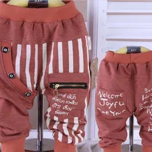 1 шт./лот) хлопок; Новинка года; детские брюки в полоску