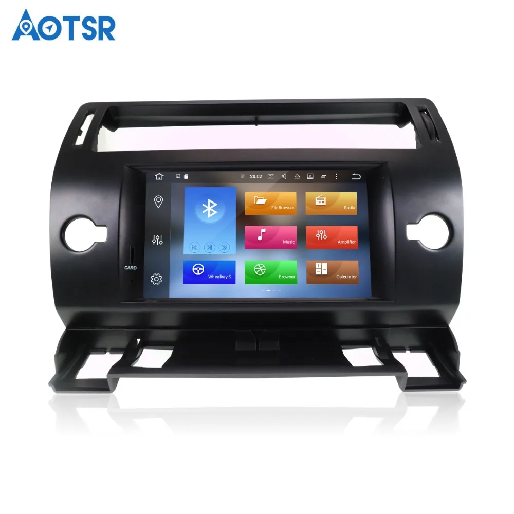 Flash Deal Android 8.0 Octa Core Car GPS Navigation DVD Player For Citroen C4 Quatre Triumph 2004-2012 car stereo multimedia tape recorder 4