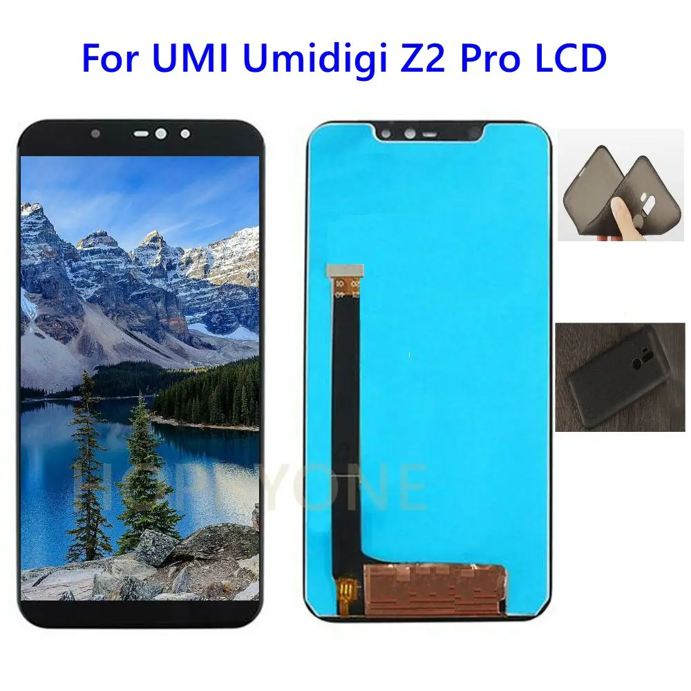 UMI Umidigi Z2 Pro LCD Display  Touch Screen With Frame AssemblyTool Film soft tpu cover case