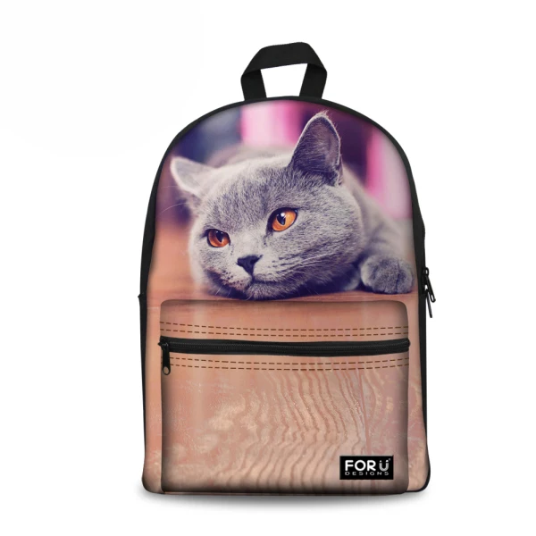 

Customized Cute 3D Animal Cat Dog School Bag for Girls Casual Kids Children Schoolbag Women School Book Bag Mochila Escolar